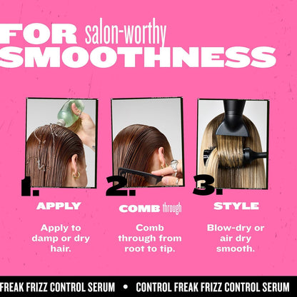 Authentic USA imported TIGI Control Freak hair care packaging details
