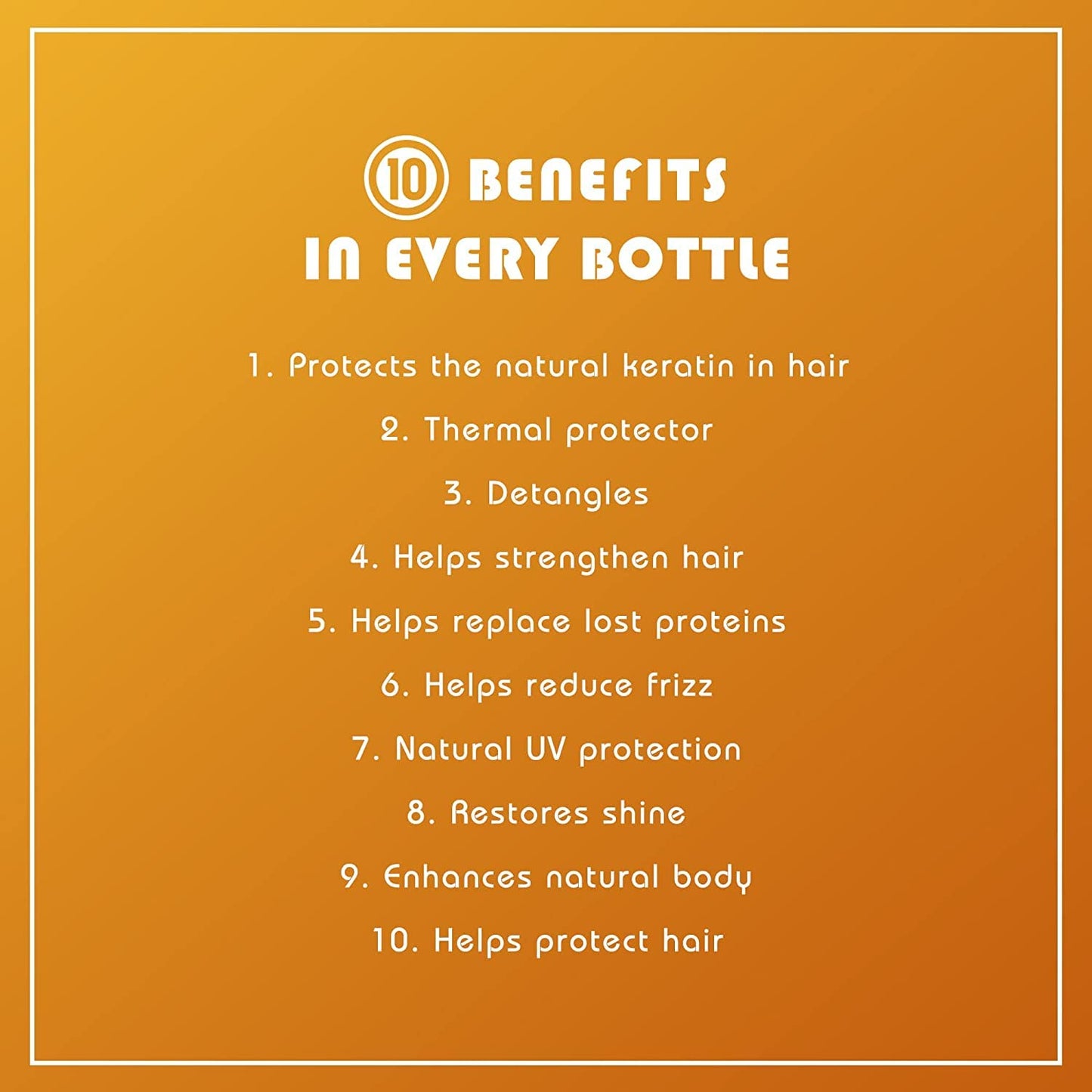 Close up of the two fluid ounce travel size It's a 10 Miracle Leave-In Plus Keratin bottle.