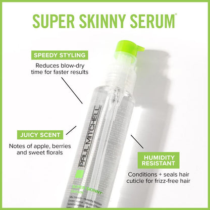 Authentic USA imported Paul Mitchell blowout primer serum packaging details showing lightweight silicone formula