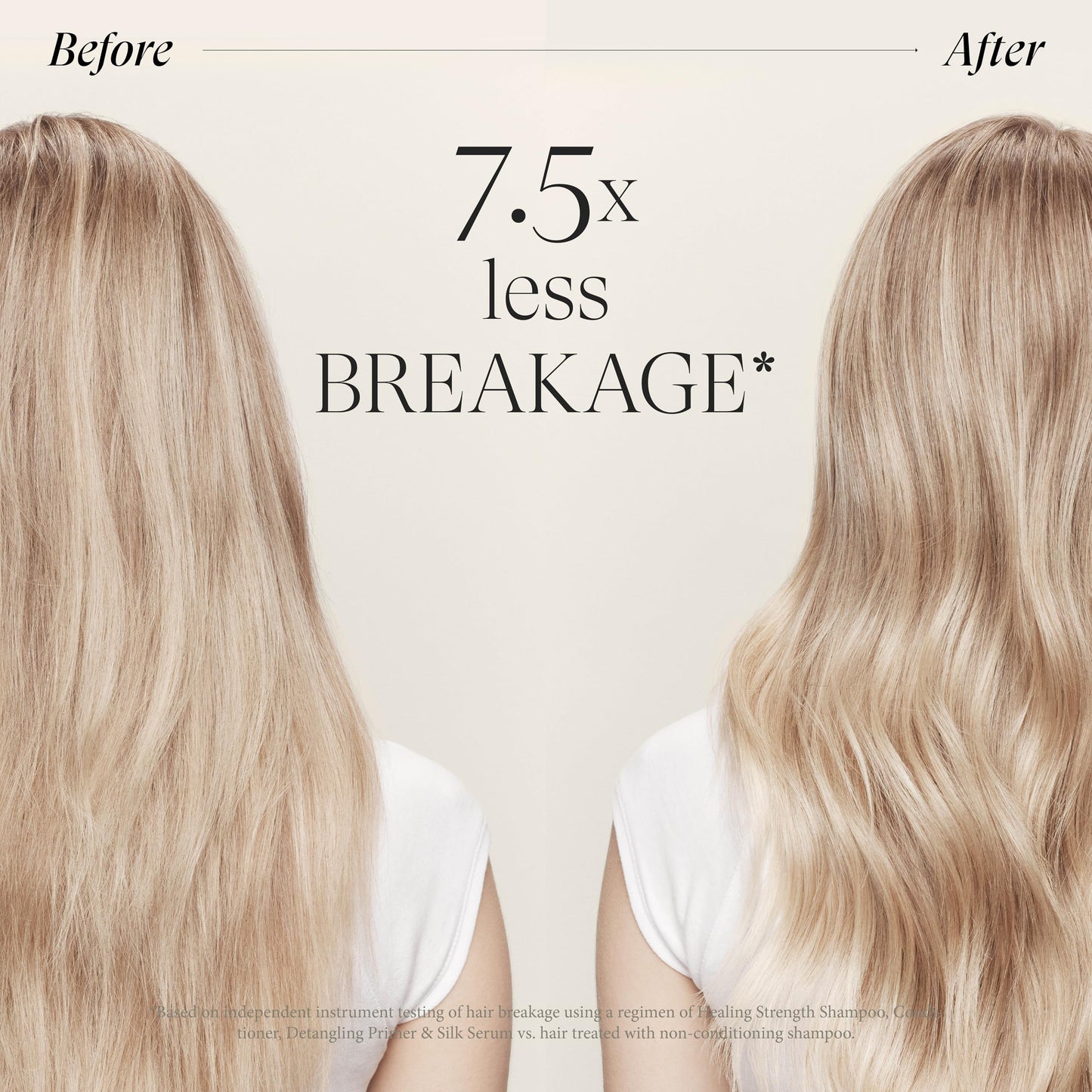 L'ANZA Keratin Healing Technology serum bottle showing the pump dispenser for easy application.