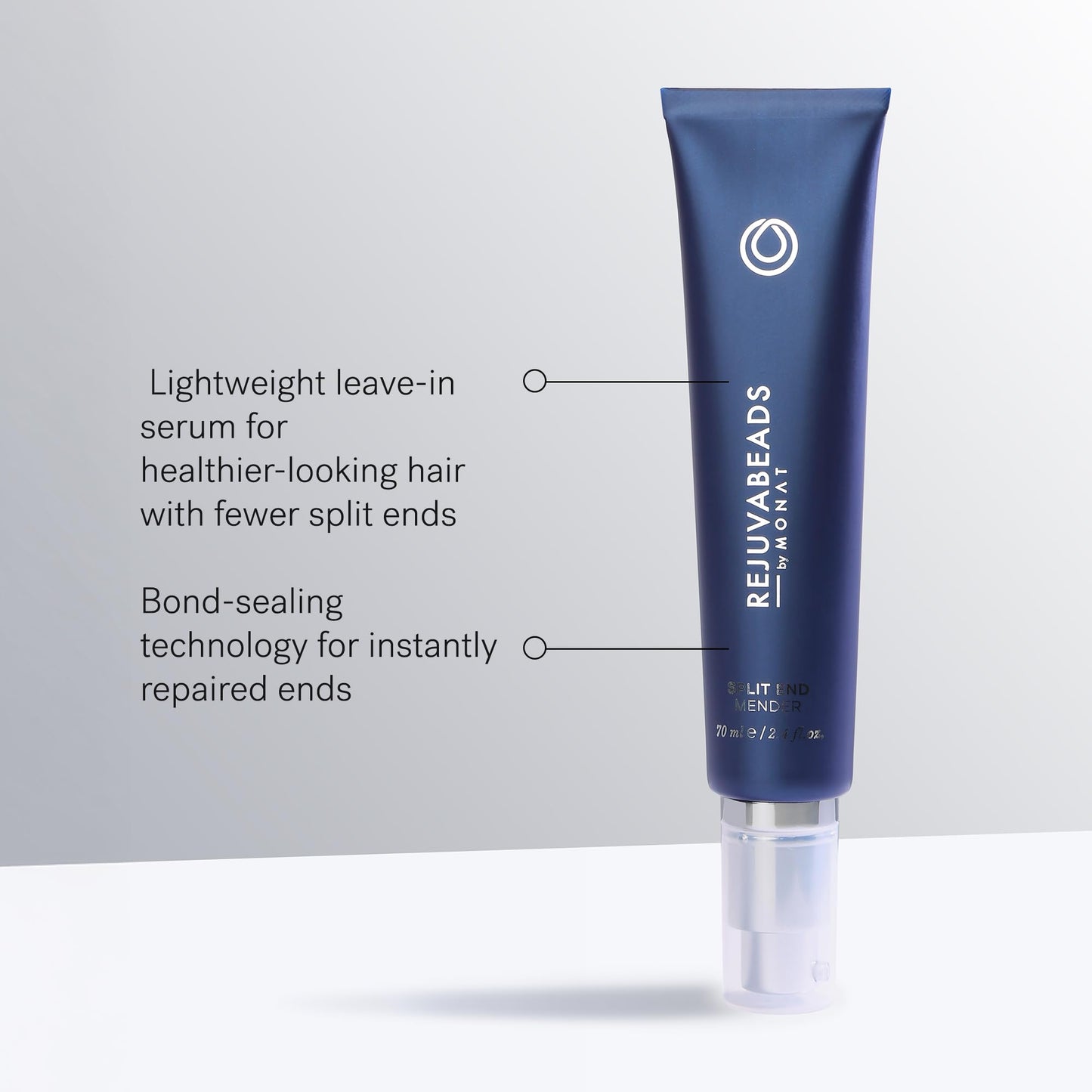 MONAT Rejuvabeads Infused with Rejuveniqe lightweight hair repair formula text