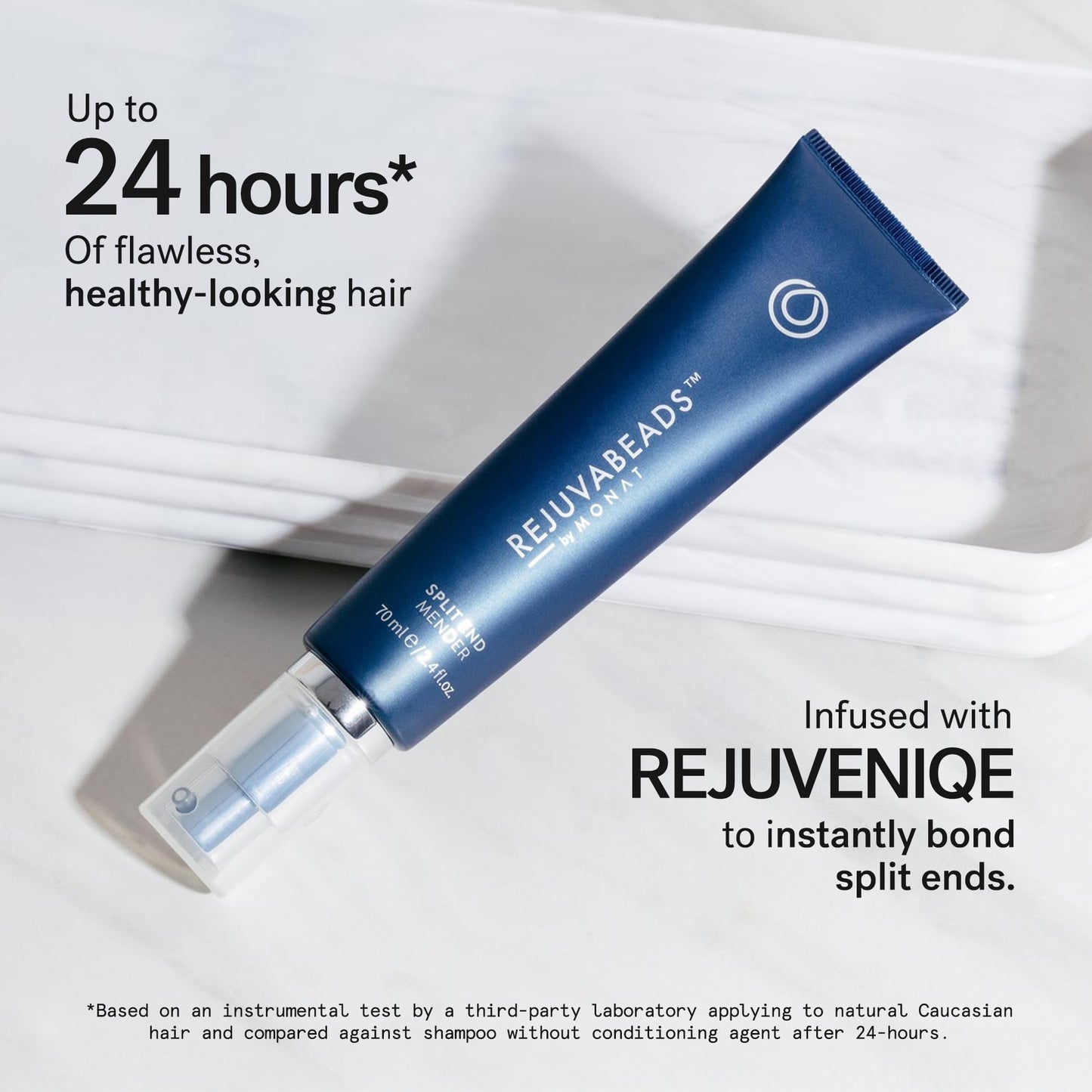 MONAT Rejuvabeads split end treatment professional salon results