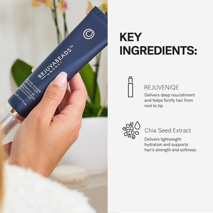 MONAT Rejuvabeads micro encapsulation hair repair serum application process