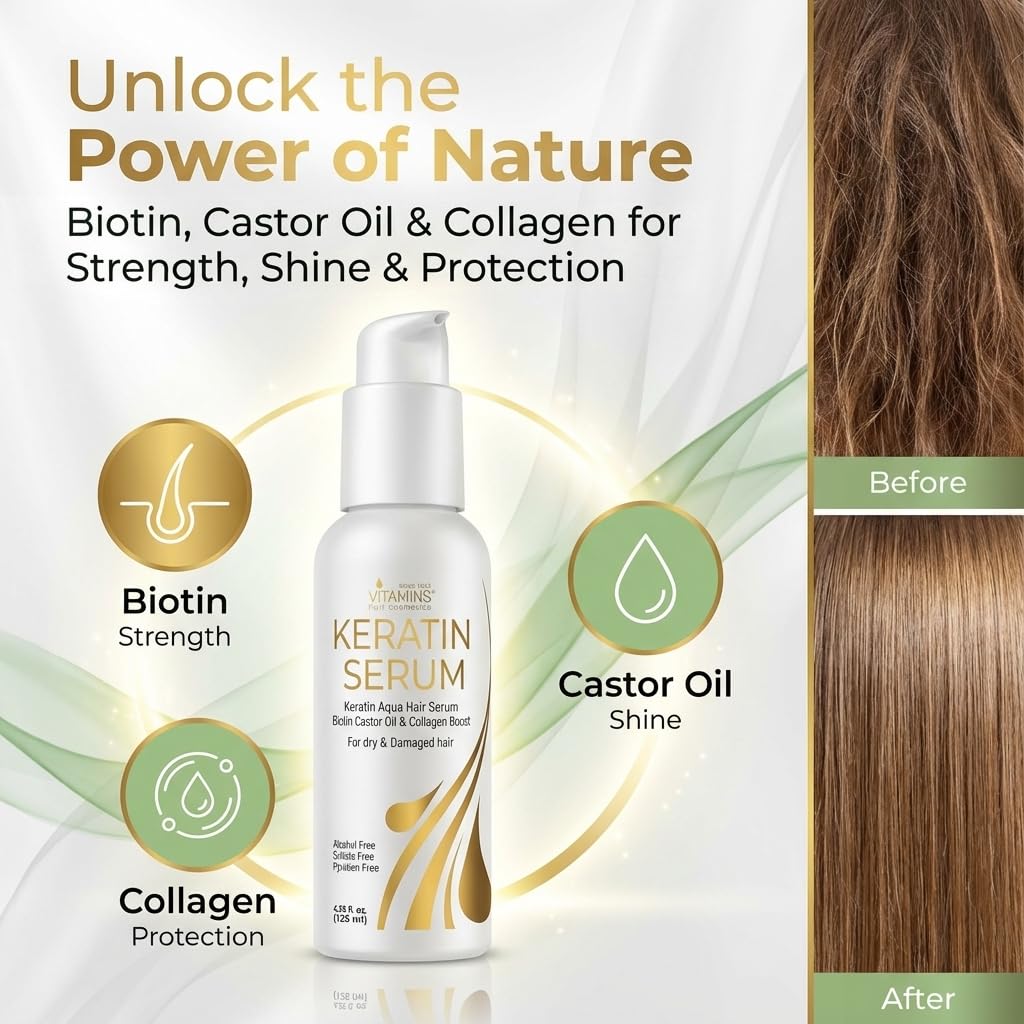 Vitamins Hair Cosmetics anti frizz leave in treatment fluid ounce volume details