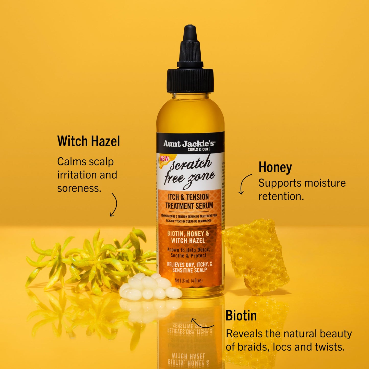 Aunt Jackie's Braid and Twist Collection itch serum application nozzle detail