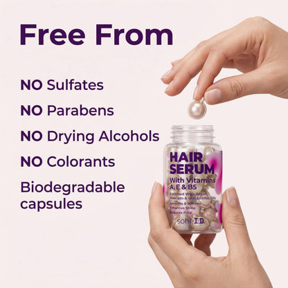 Sohl-I.D. hair treatment product line display emphasizing premium USA import quality.