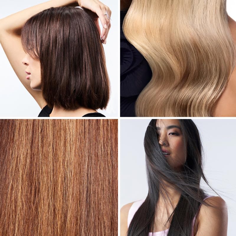 L'ANGE HAIR instant gloss detangler treatment being applied to hair mid lengths