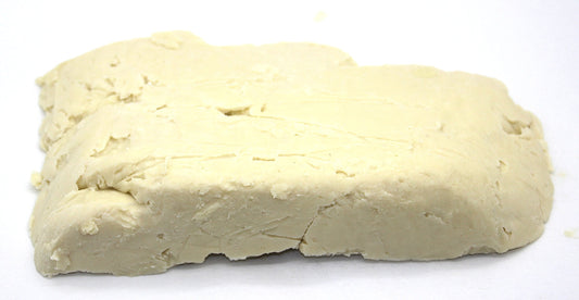 Authentic raw shea butter texture for skincare and beauty