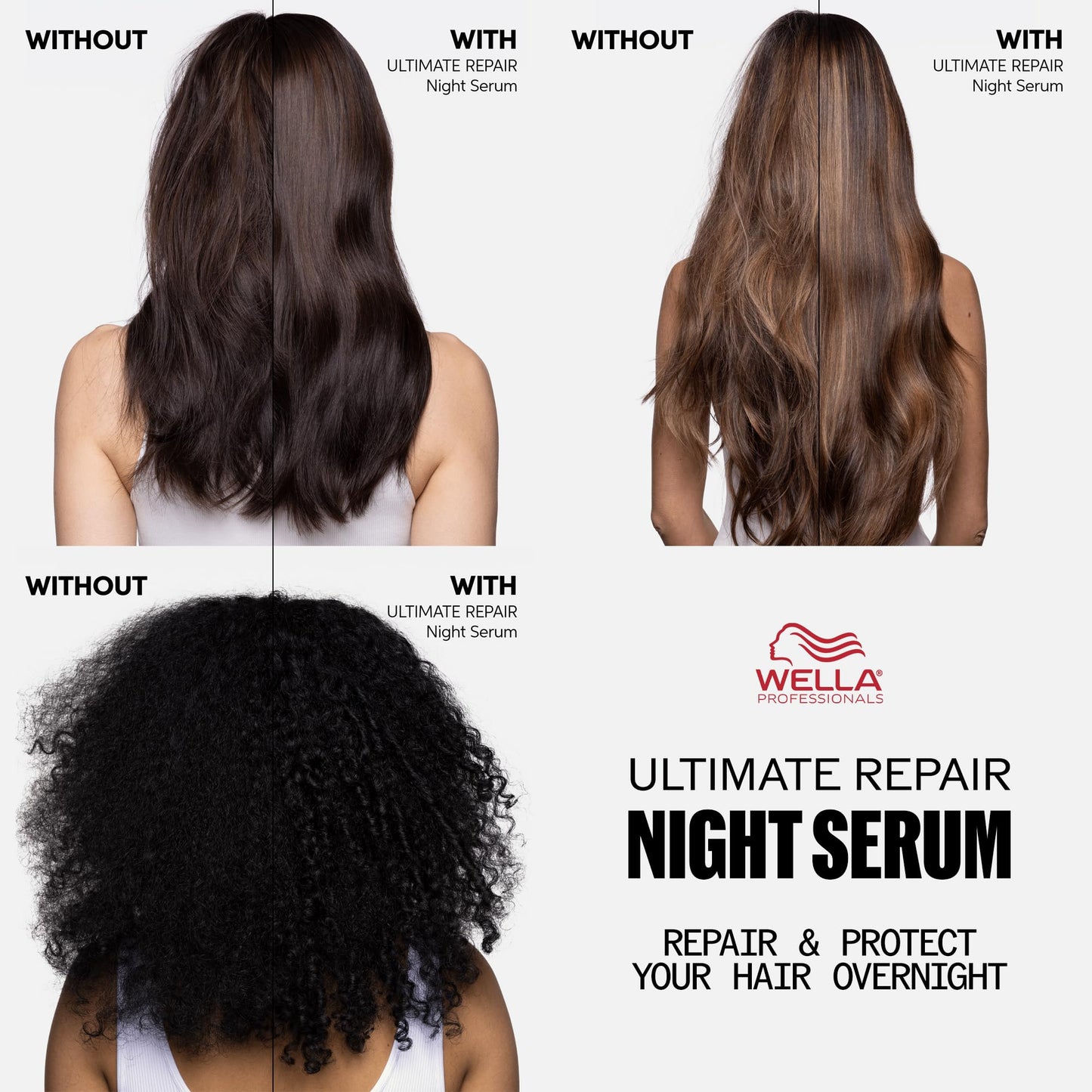 Lightweight gel texture of Wella Professionals overnight treatment being pumped onto fingers