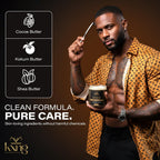 Back label of Kxng Cosmetics Zaddy body butter showing ingredients