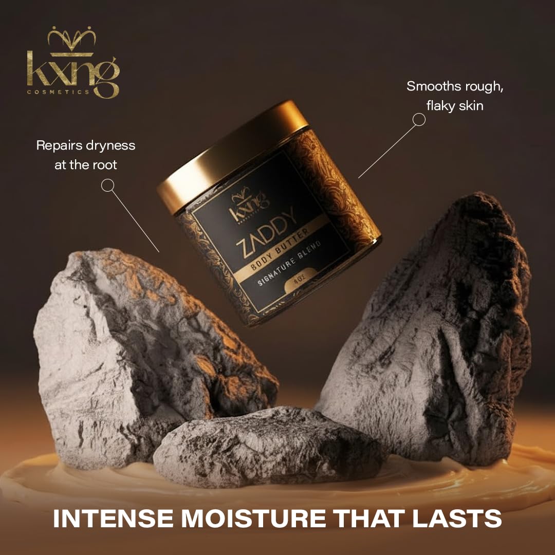Ingredients label of Kxng Cosmetics organic body butter