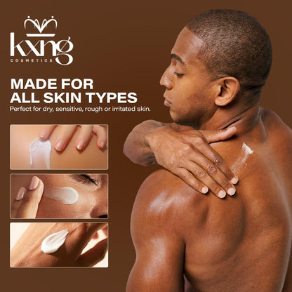 Kxng Cosmetics Zaddy shea butter for dry skin application
