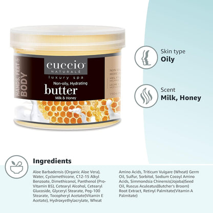 Cuccio Naturale moisturizing body cream 750 grams packaging