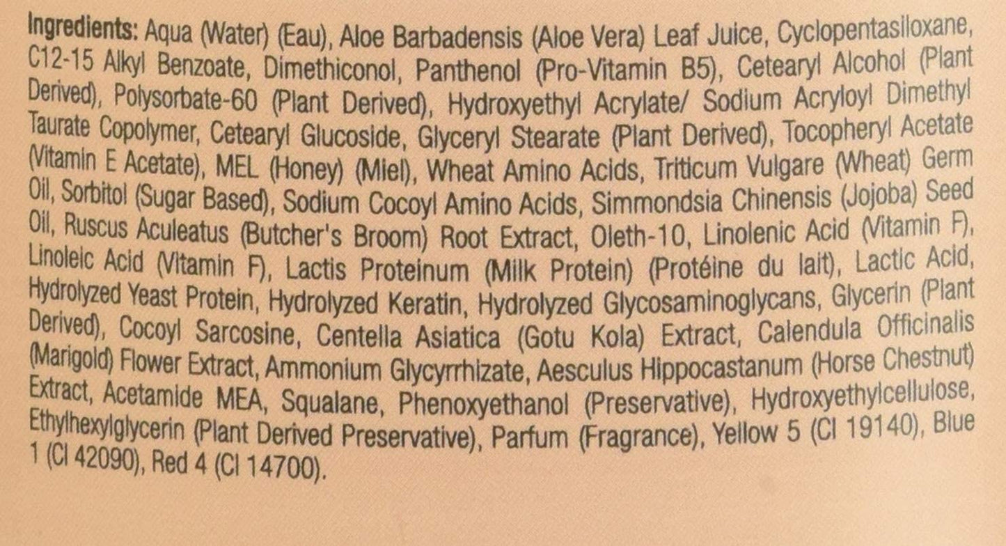 Cuccio Naturale Milk and Honey skincare benefits label