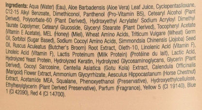 Cuccio Naturale Milk and Honey skincare benefits label