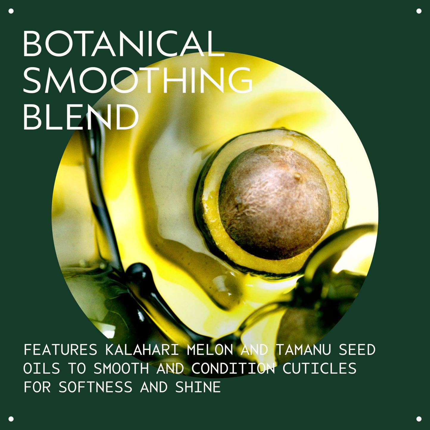 Lightweight vegan hair primer serum texture on palm for pre style protection