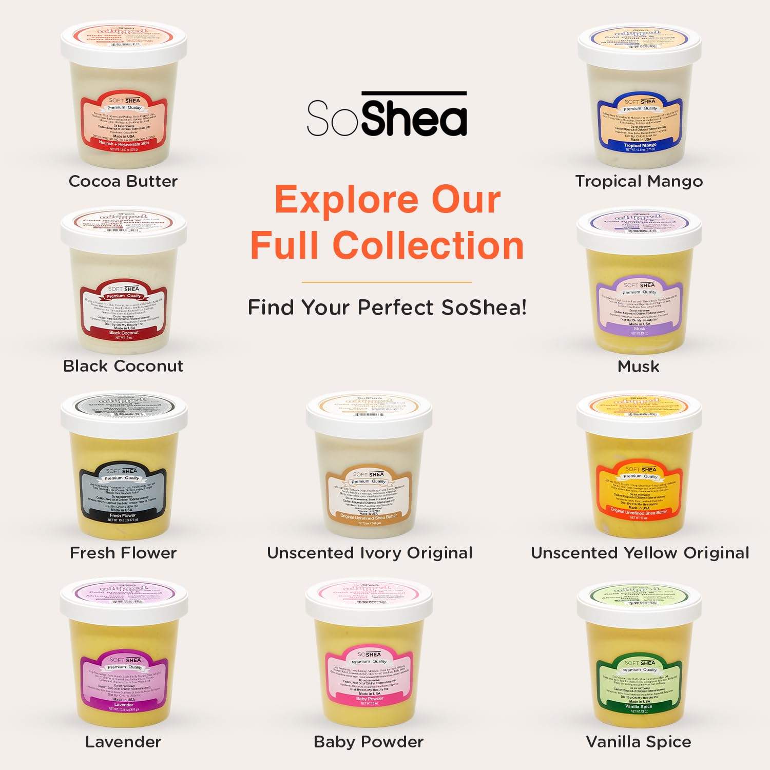 SoShea Whipped Shea Butter product packaging in lifestyle setting