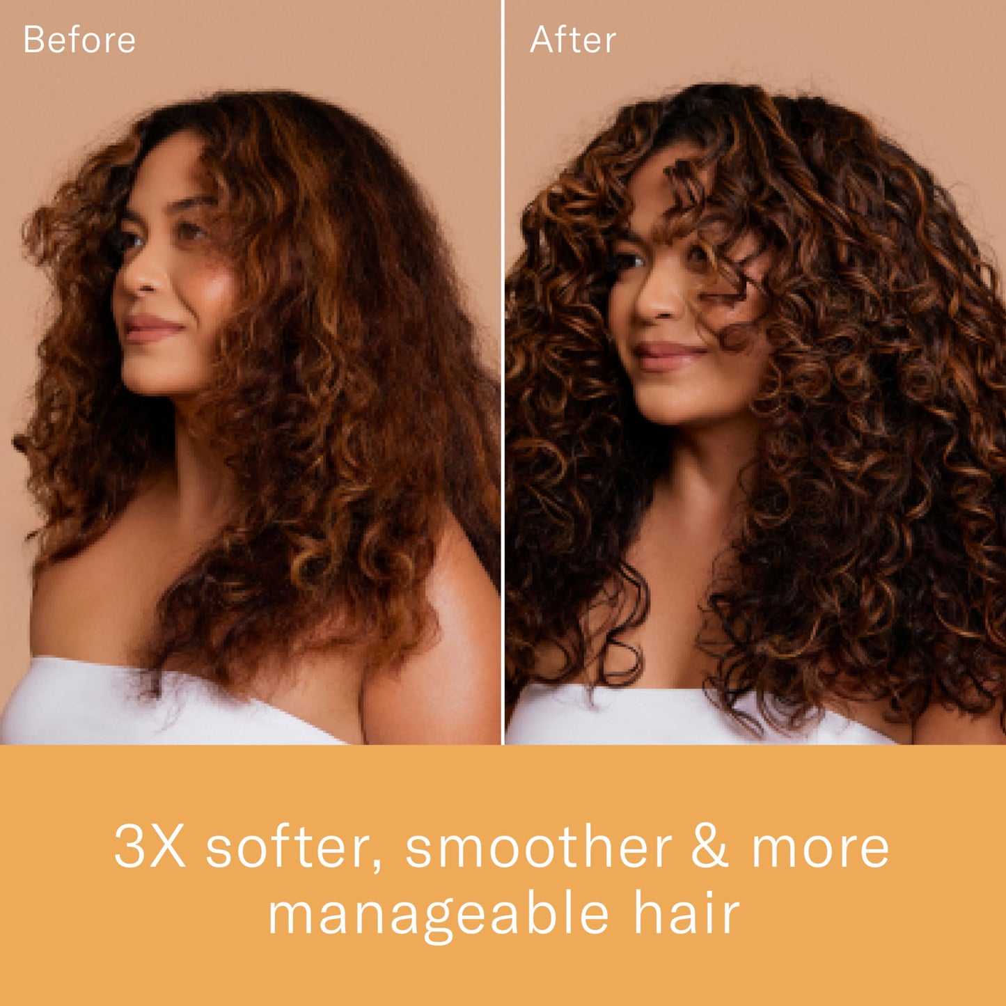 Nude colored bottle of Rizos Curls multivitamin hair cream standing upright