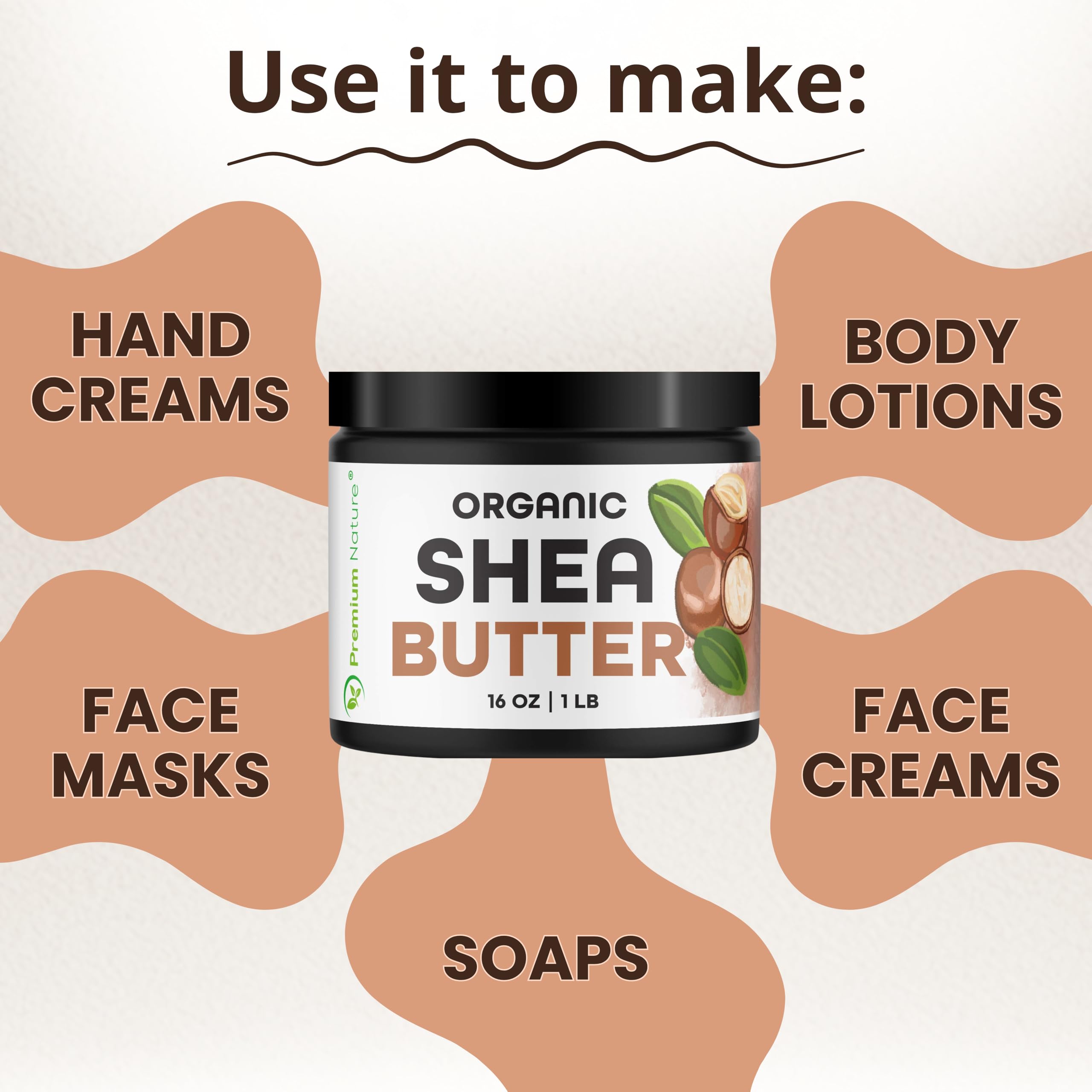 Authentic USA imported shea butter for skin care