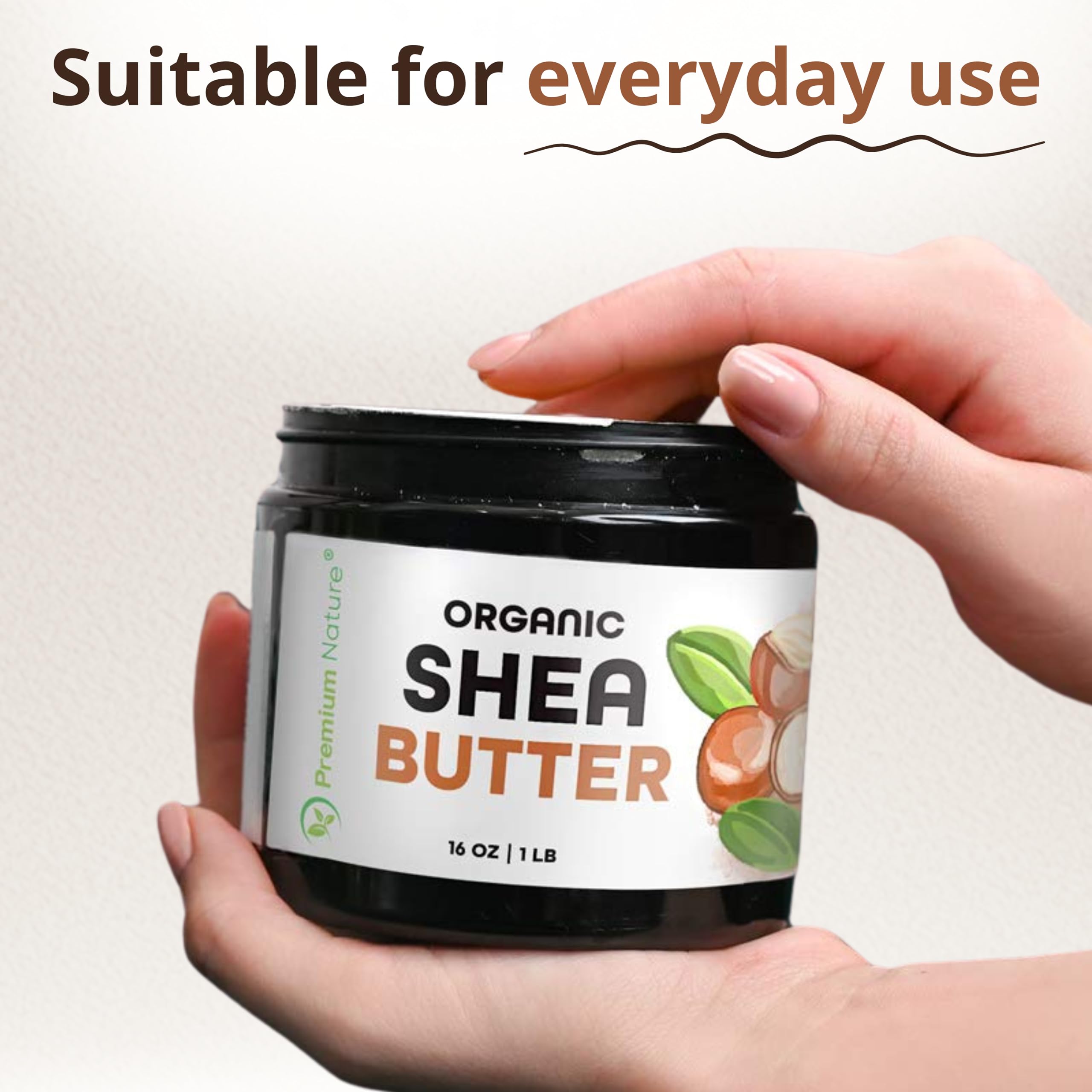 Raw organic shea butter for DIY body lotion recipes