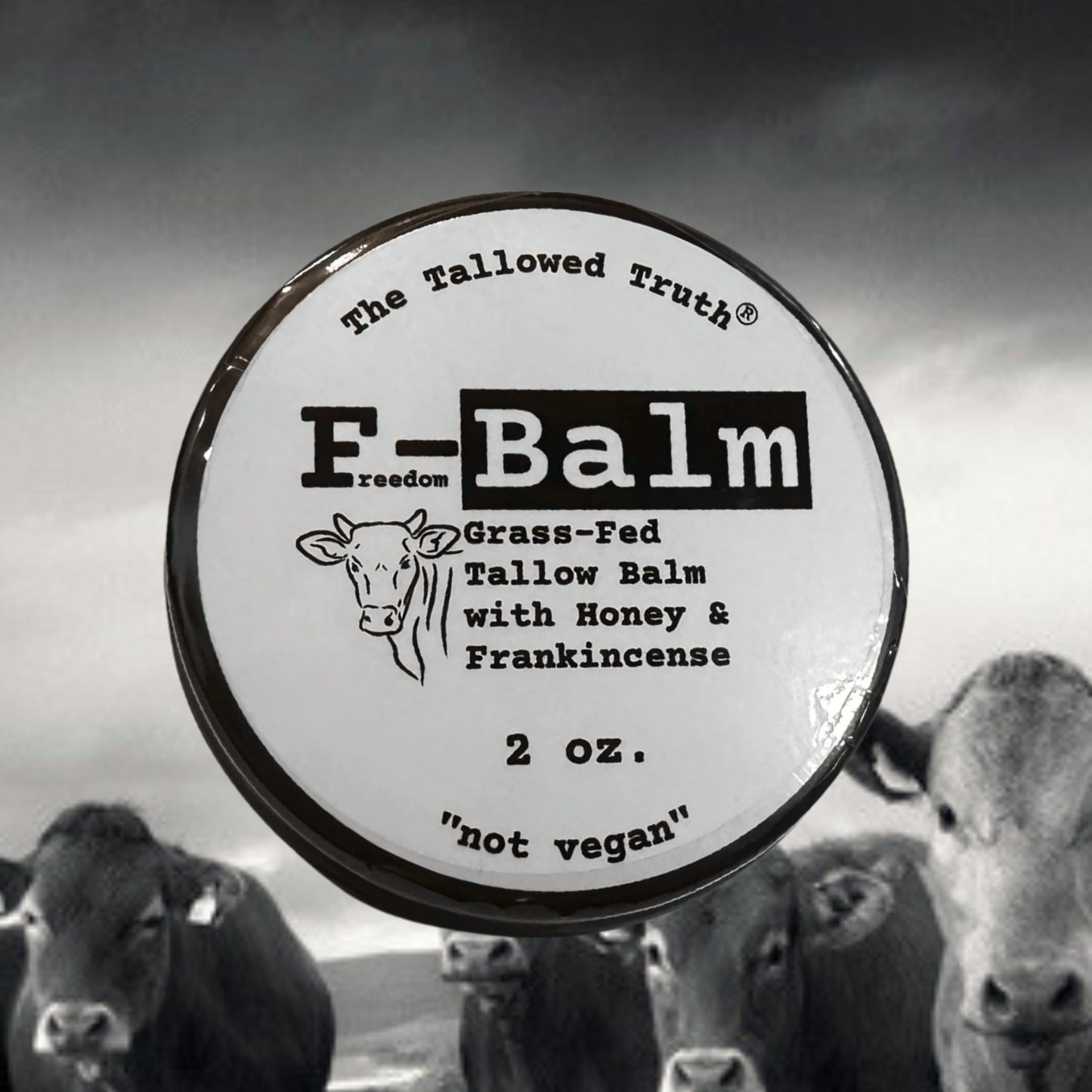 Application of The Tallowed Truth F-Balm on skin