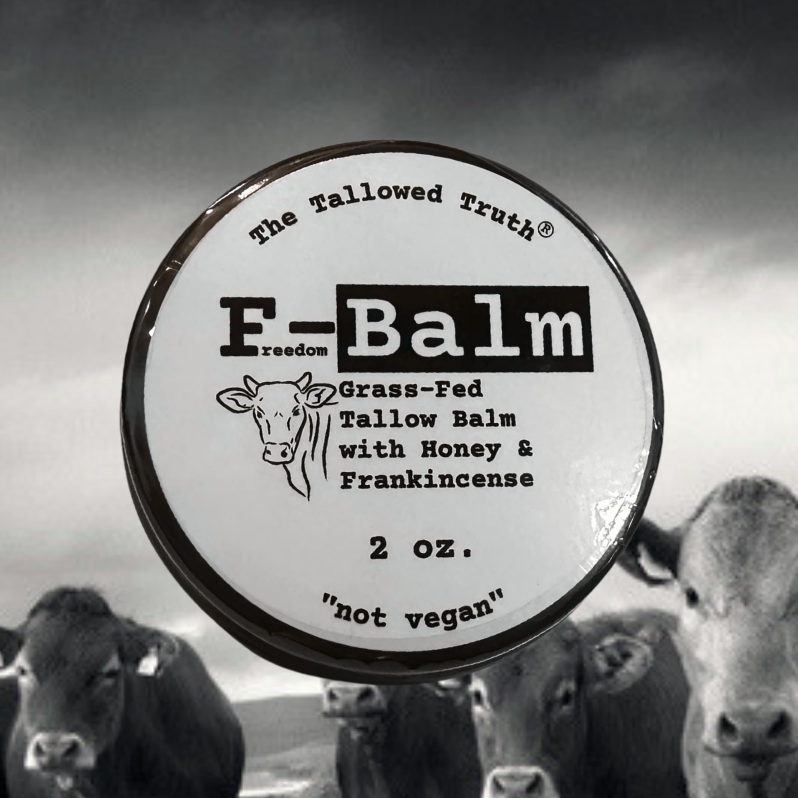 Application of The Tallowed Truth F-Balm on skin