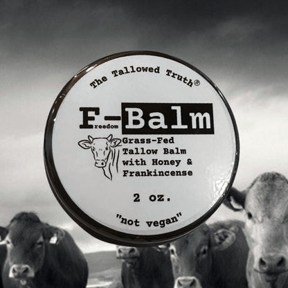 Application of The Tallowed Truth F-Balm on skin