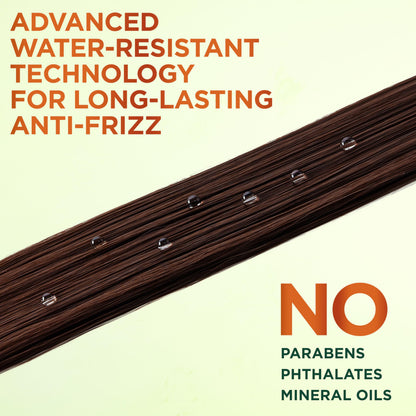 Side view of Garnier Fructis sleek and stay heat styling protectant bottle