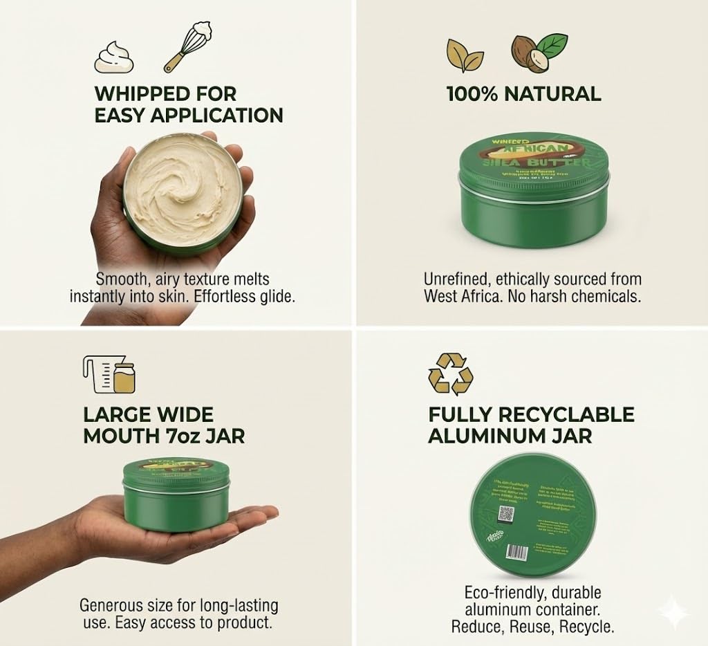 Nimba Foods Whipped African Shea Butter texture close up