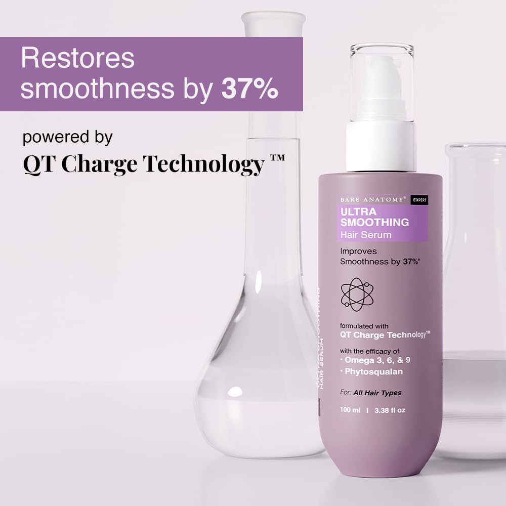 Bare Anatomy expert hair serum packaging showing carbohydrate complex ingredients