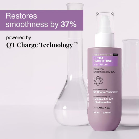 Bare Anatomy expert hair serum packaging showing carbohydrate complex ingredients