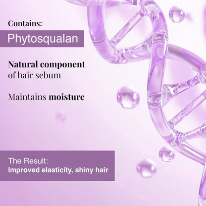 Applying Bare Anatomy ultra smoothing serum on damp hair ends