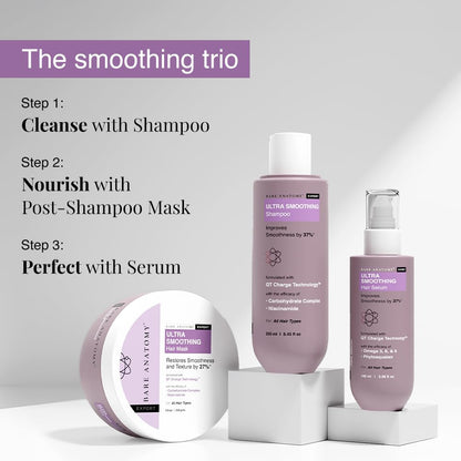 Bare Anatomy ultra smoothing hair serum for men and women packaging