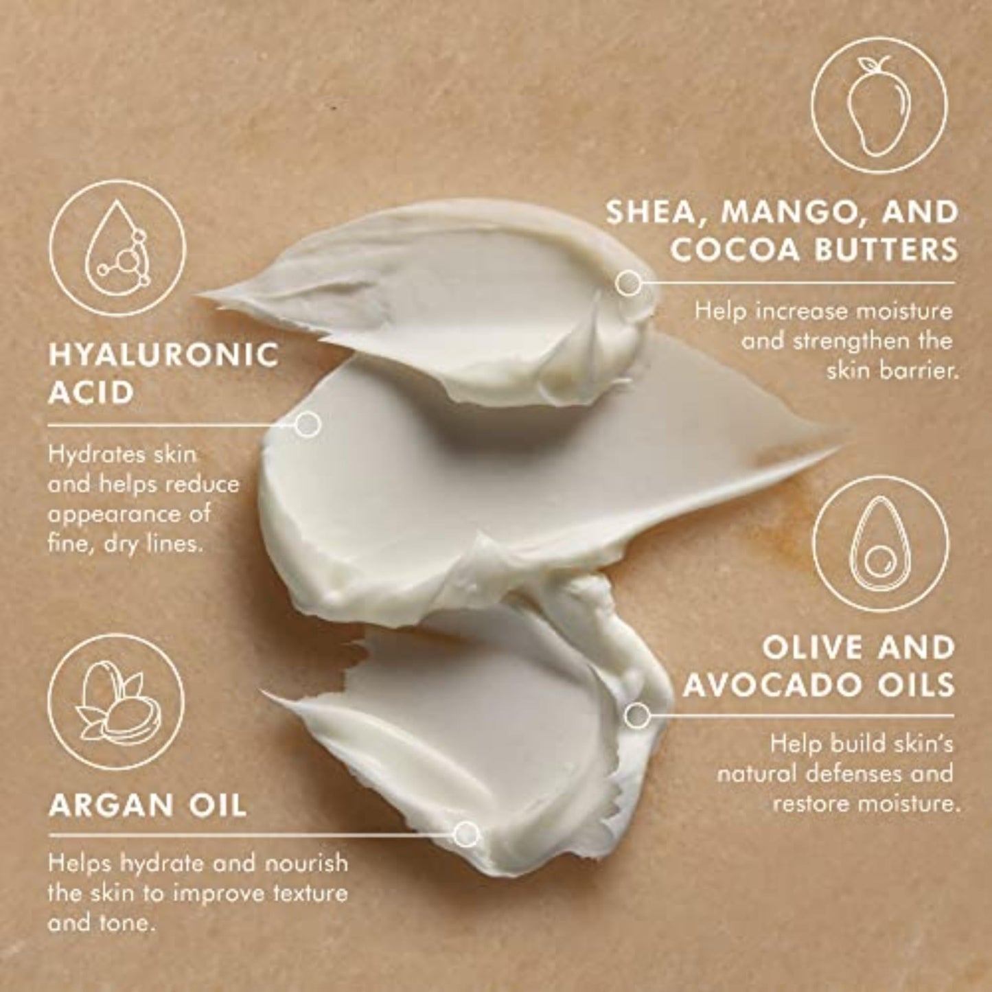 Moroccanoil body butter creamy texture closeup