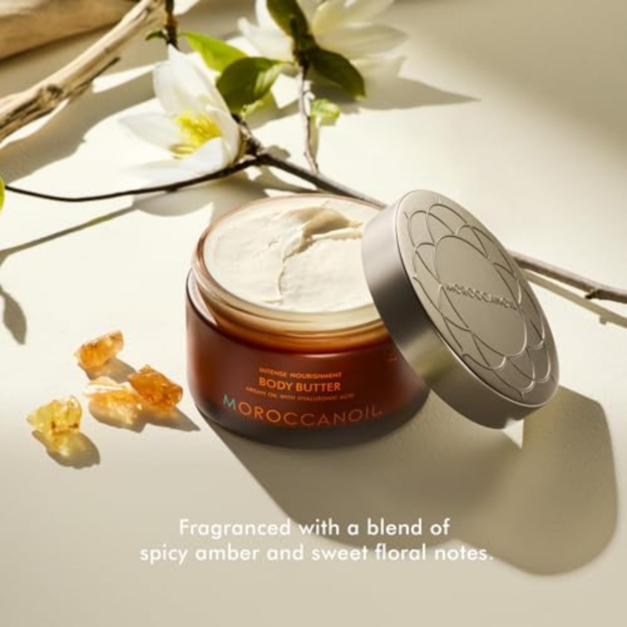 Moroccanoil body butter luxury skincare jar packaging