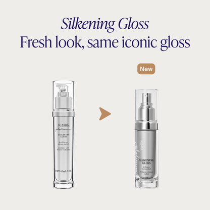 Kenra Platinum Silkening Gloss lightweight hair serum texture and consistency