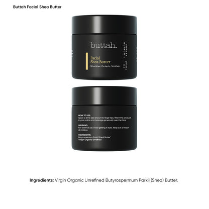 Open jar of Buttah Skin organic whipped shea butter