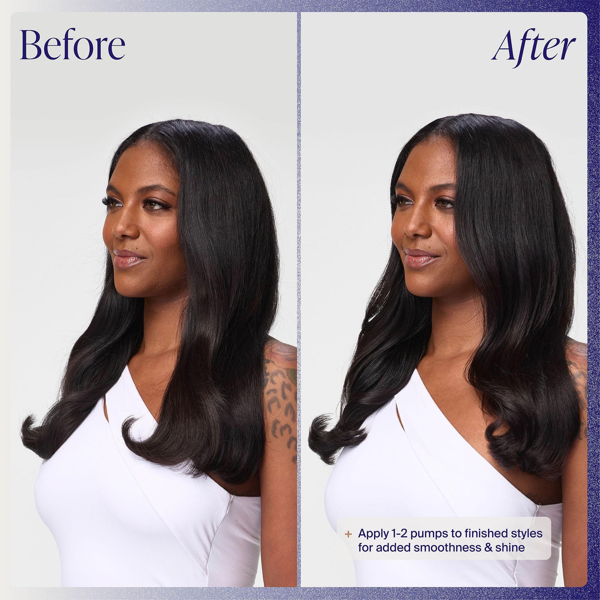 Kenra Platinum Silkening Gloss back label with ingredients and usage instructions