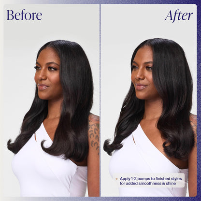 Kenra Platinum Silkening Gloss back label with ingredients and usage instructions