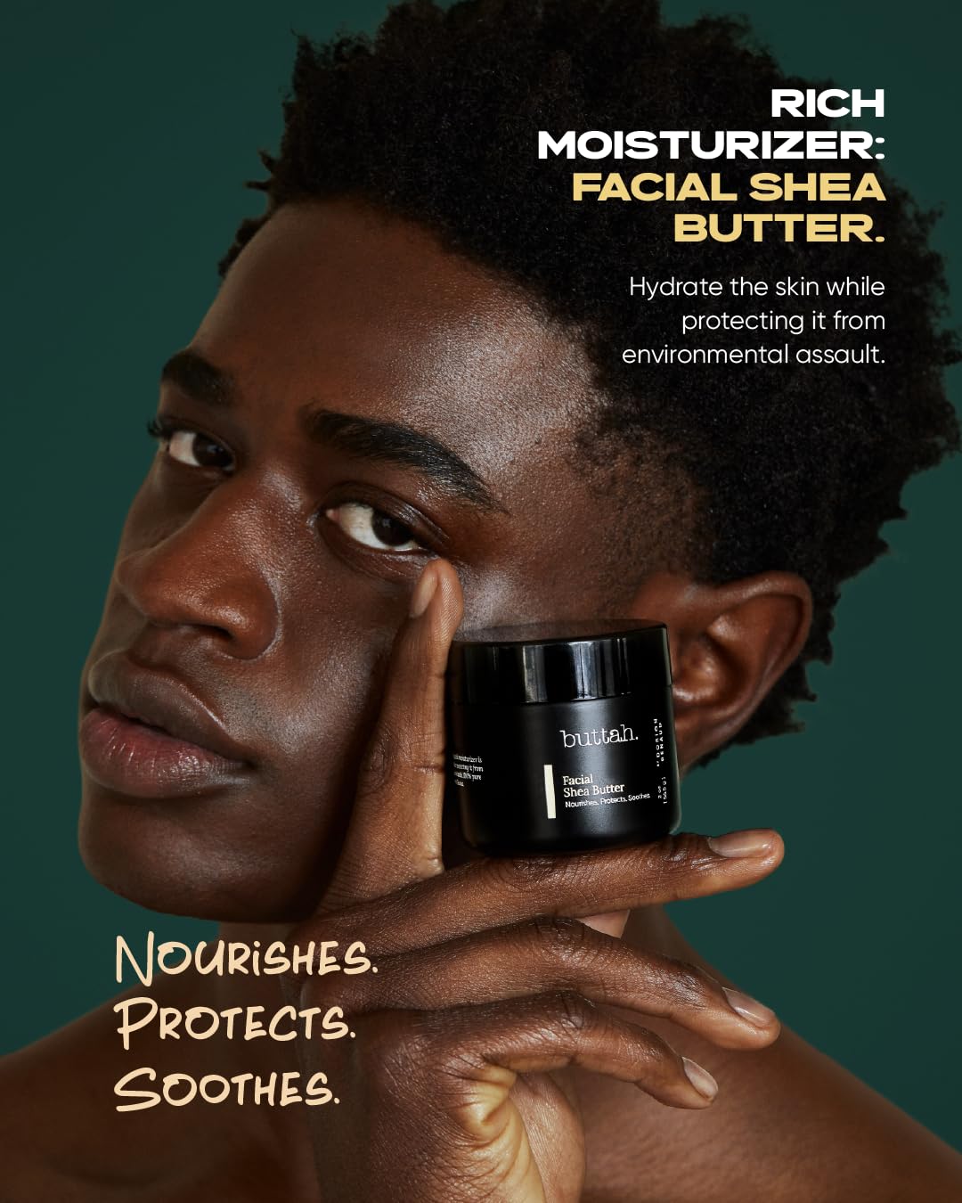 Buttah Skin facial moisturizer texture on skin