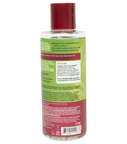 ORS thermal defense hair serum with coconut oil side view packaging