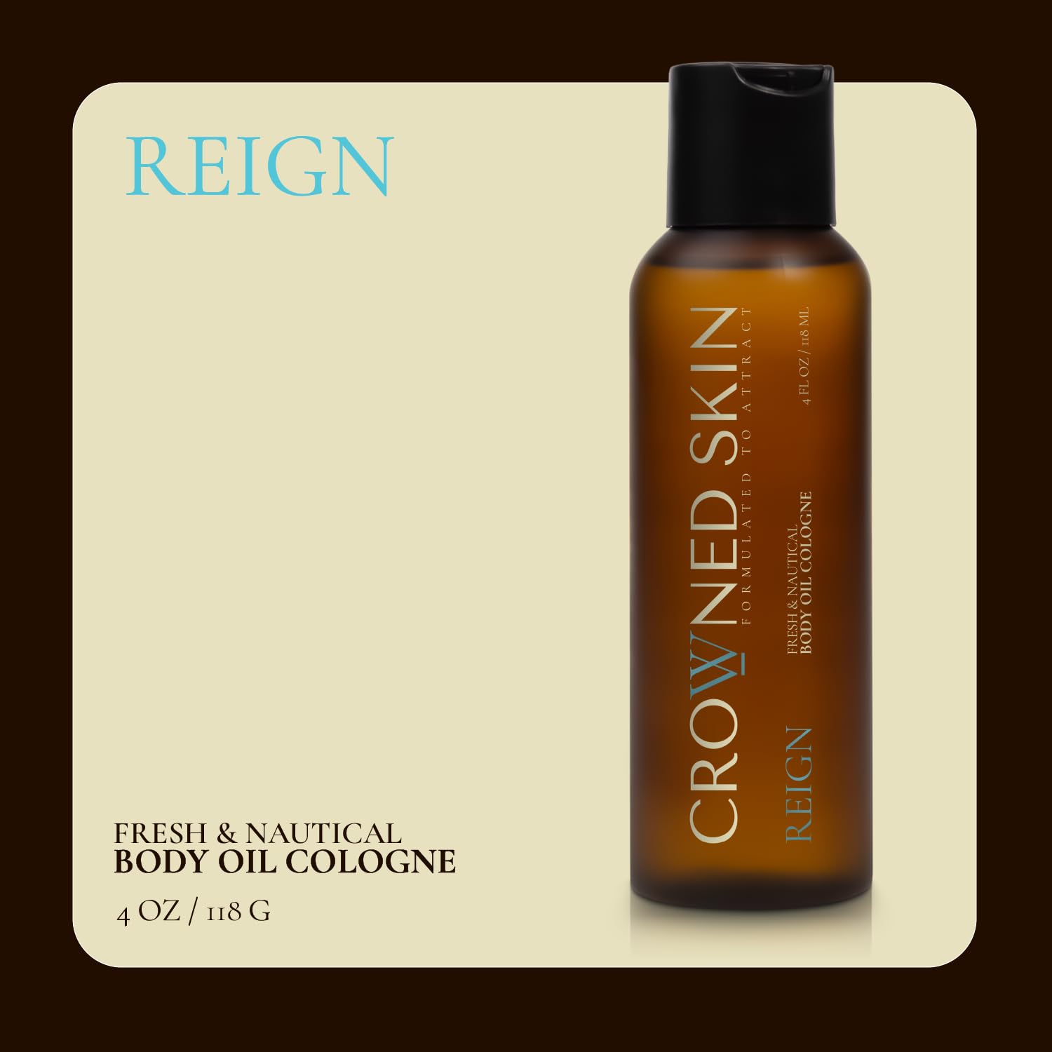 Crowned Skin Reign men's grooming set for daily hydration