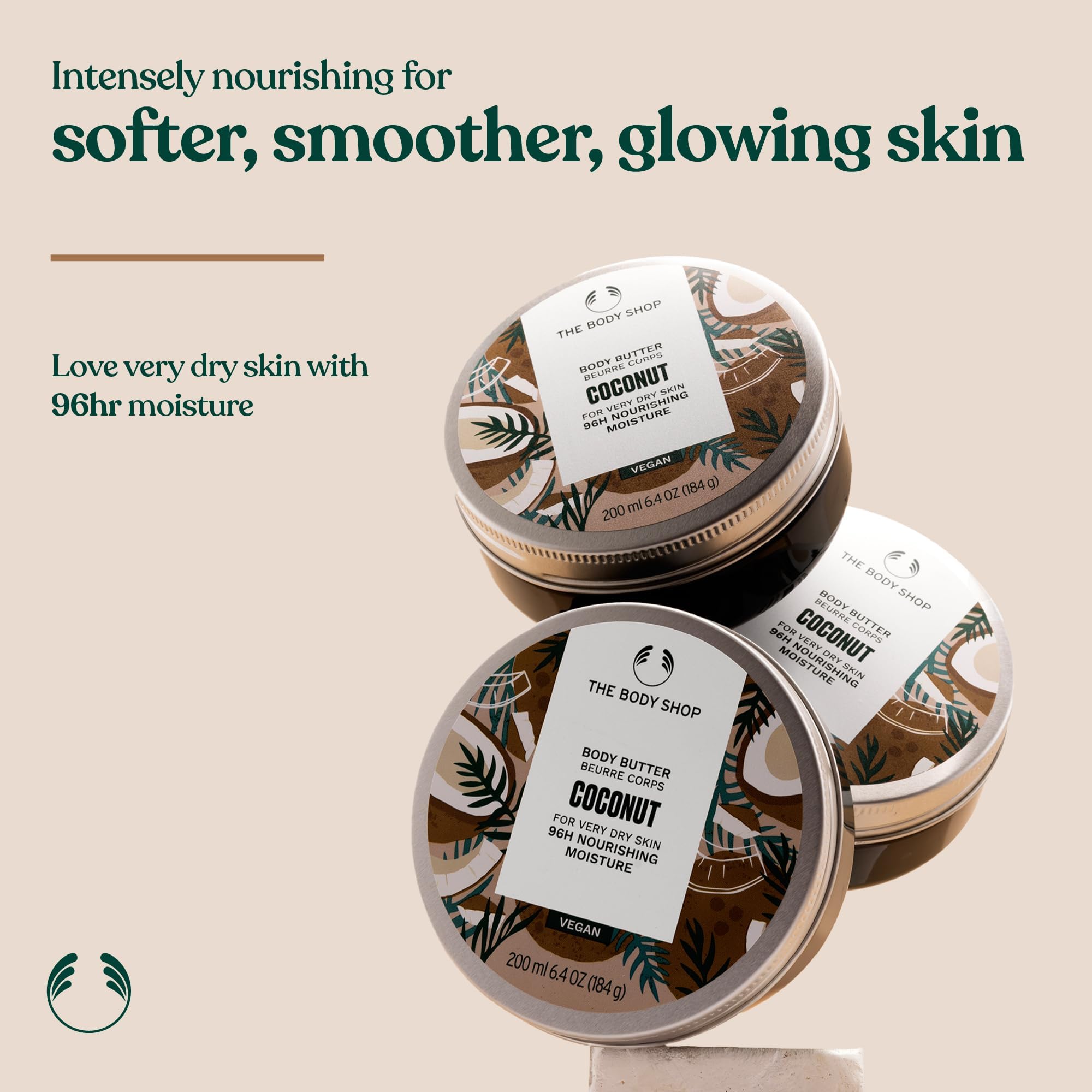 The Body Shop Coconut Body Butter nourishing skincare packaging