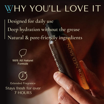 Reign body butter and oil cologne premium skincare packaging