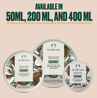 The Body Shop body butter 200ml size reference