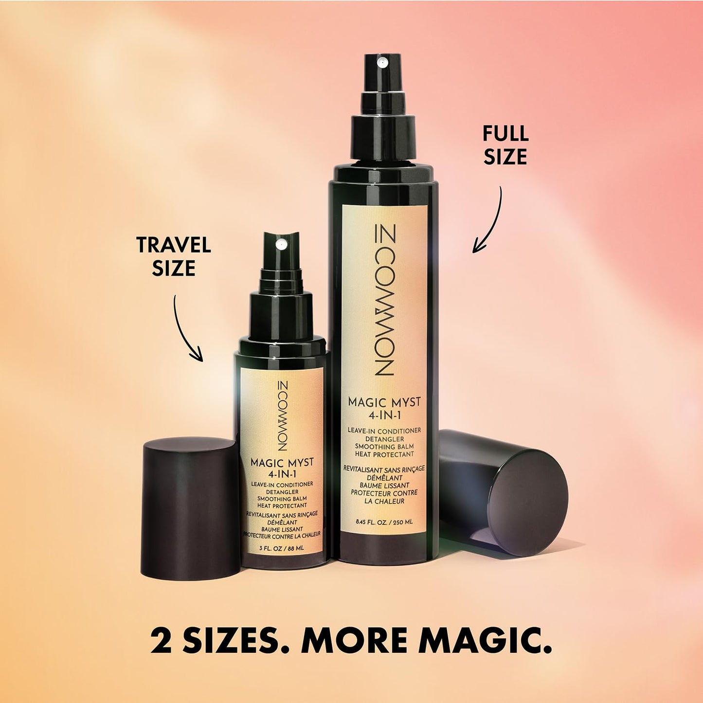 IN COMMON 3 Fluid Ounce travel size multi tasking hair mist details