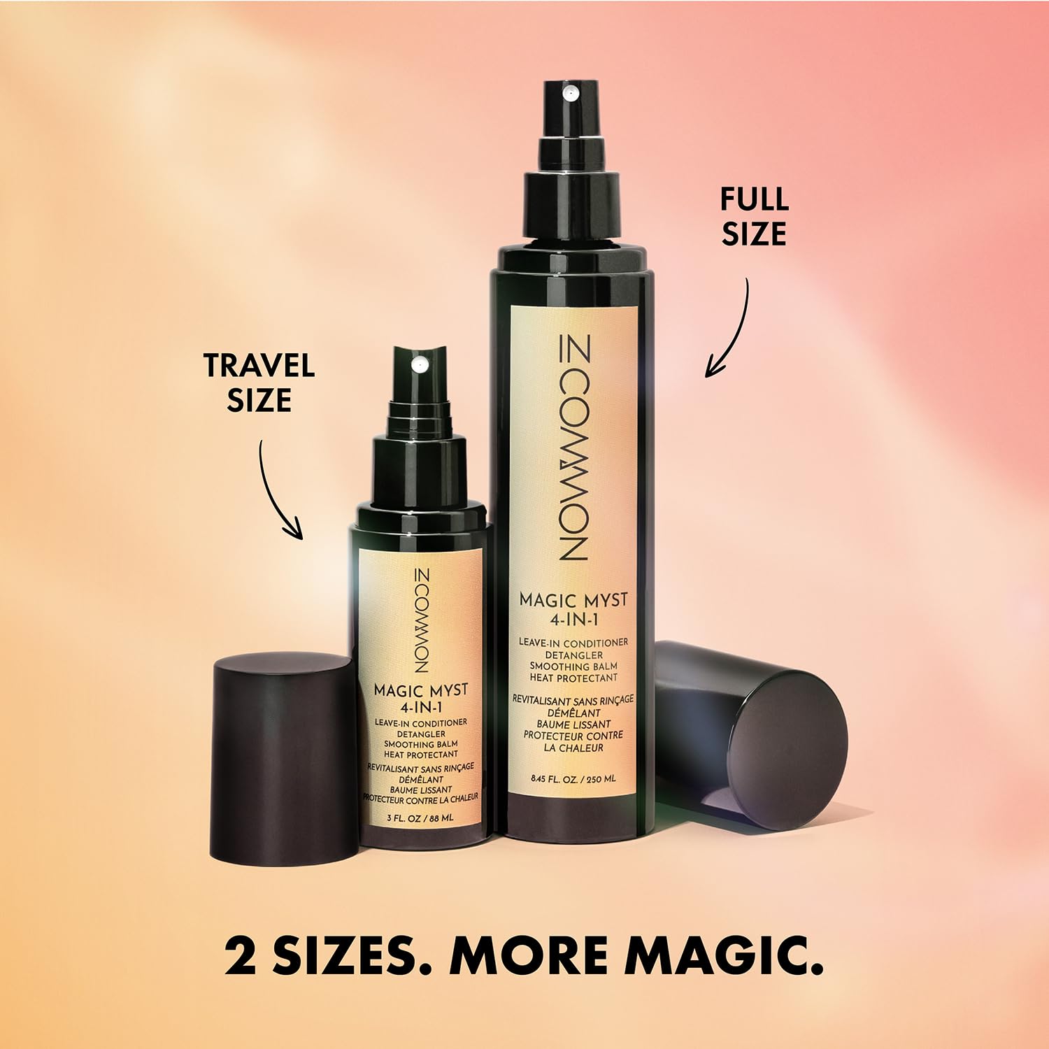 IN COMMON 3 Fluid Ounce travel size multi tasking hair mist details