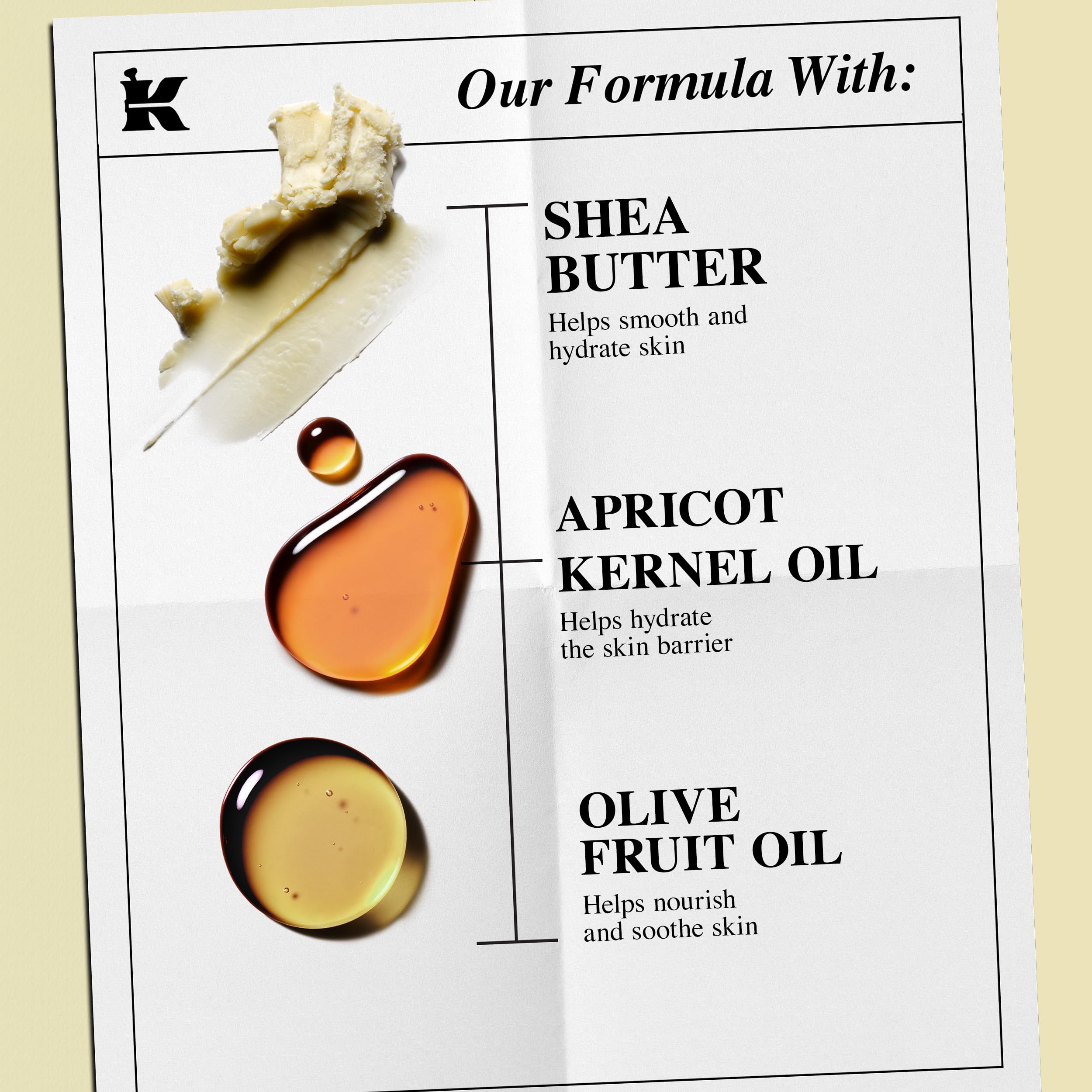 Application of Kiehl's whipped body butter on skin