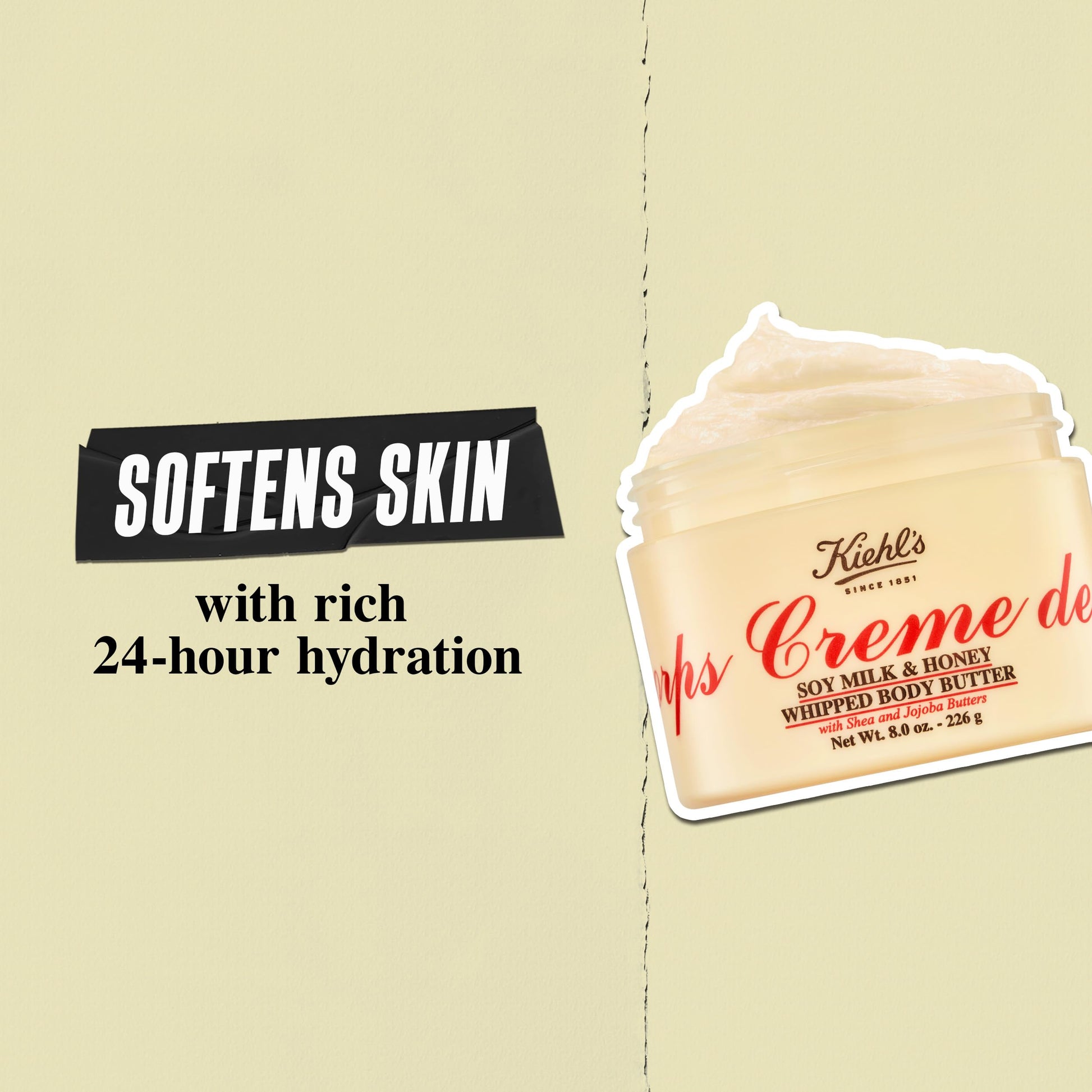 Kiehl's Creme de Corps body butter ingredient label