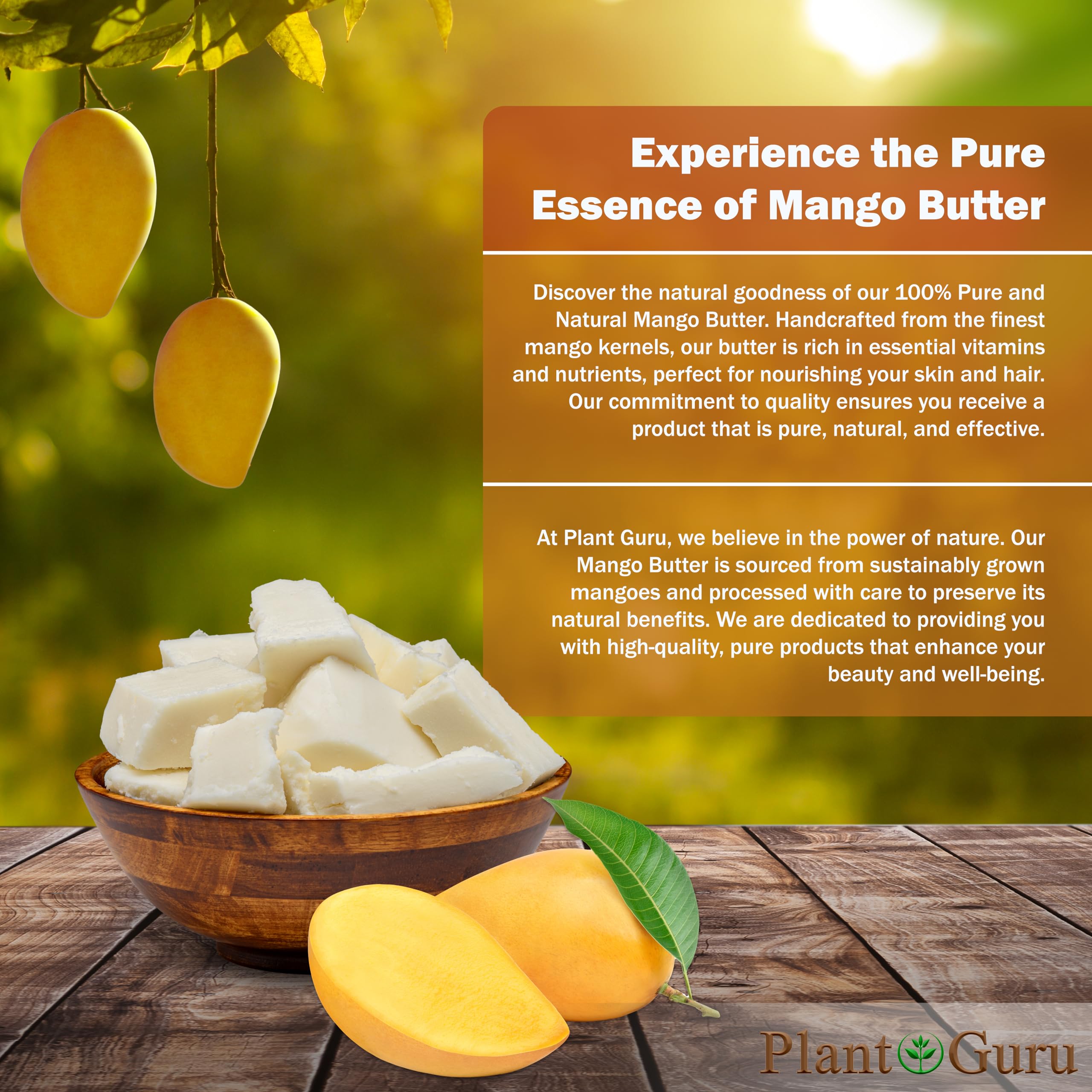 Hand applying Plant Guru natural mango butter to skin.